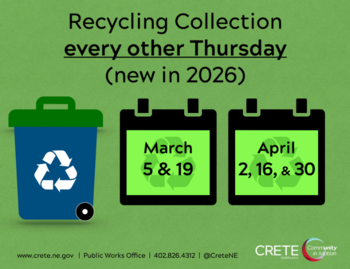March and april recycling dates
