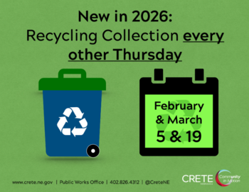 residential recycling collection is every other Thursday