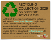 new recycling collection
