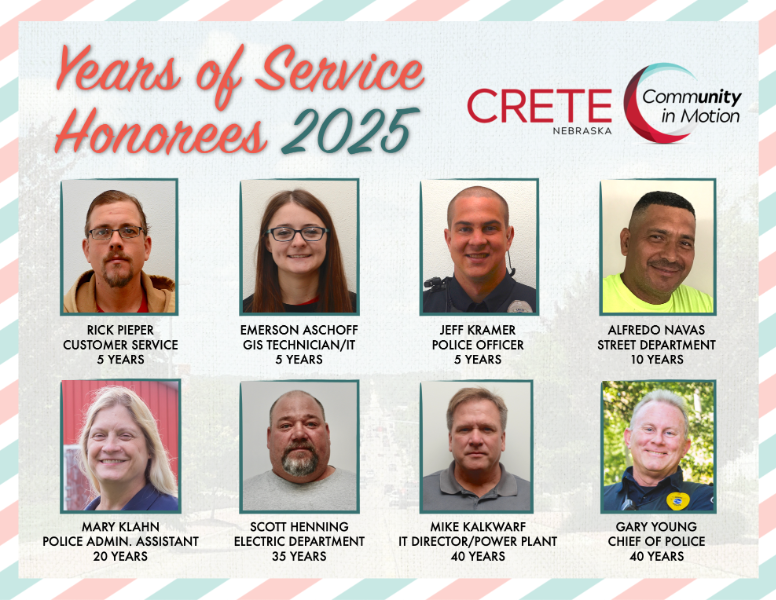 years of service