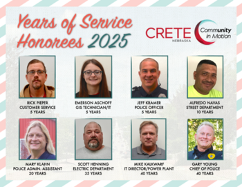 years of service