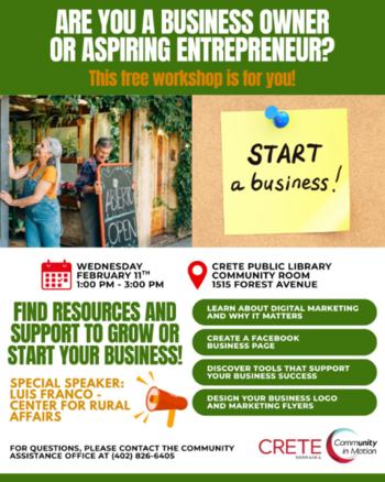small business workshop Feb. 11